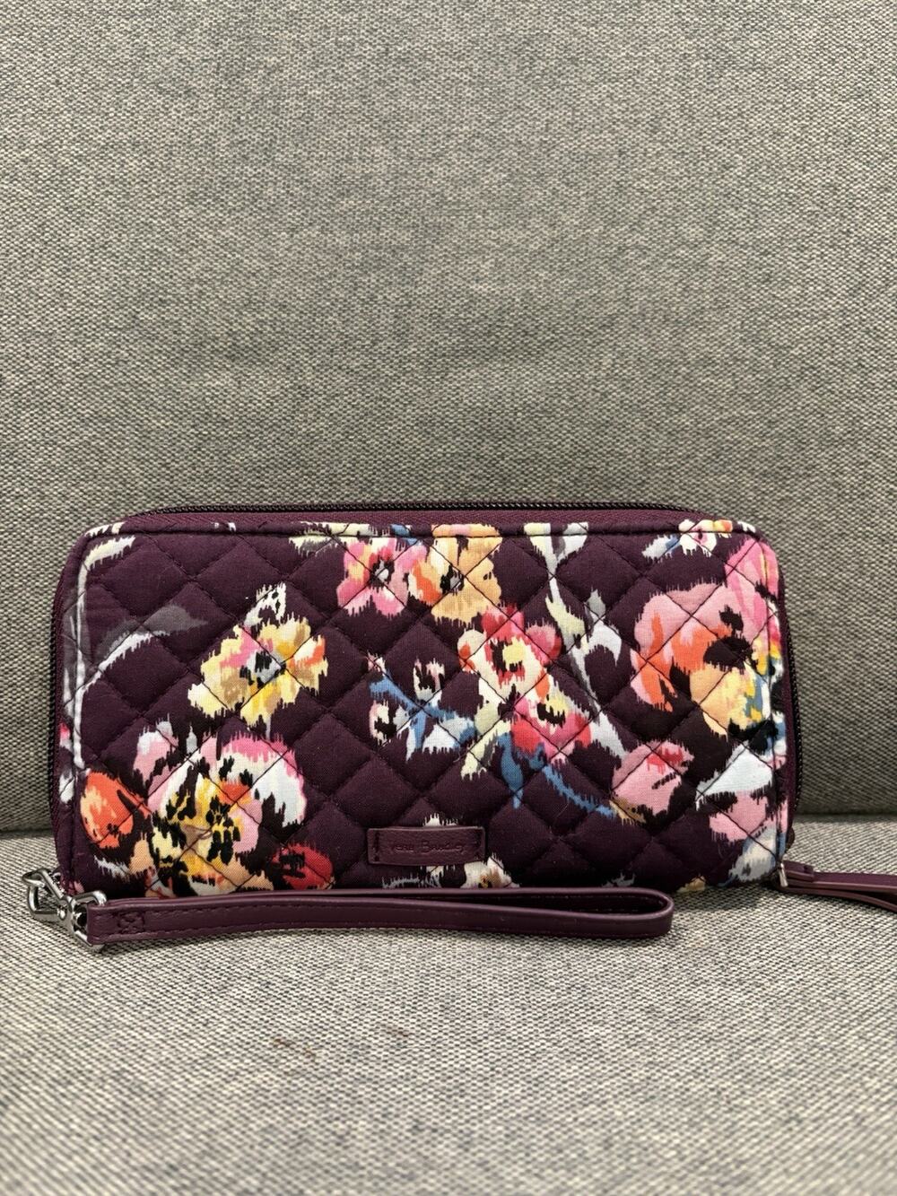 Vera Bradley RFID Georgia Wallet Indiana Rose Wristlet Combo